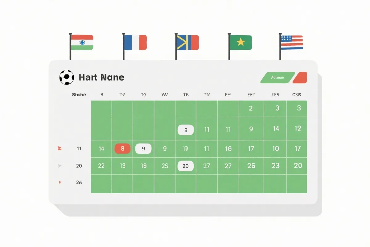 赛程与球队目录示意图